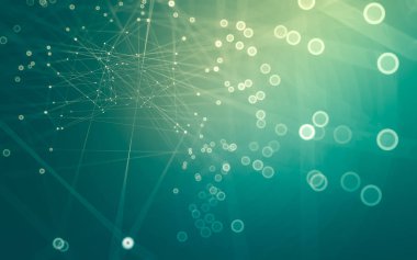 Çokgen alanı düşük Poli koyu arka plan, 3d render