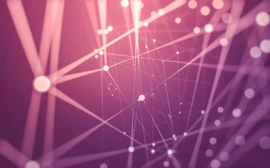 Çokgen alanı düşük Poli koyu arka plan, 3d render