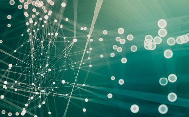 Çokgen alanı düşük Poli koyu arka plan, 3d render