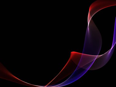 Bir parlayan ile koyu arka plan soyut dalgalar