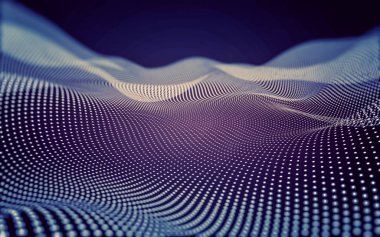 Çokgen alanı düşük Poli koyu arka plan, 3d render