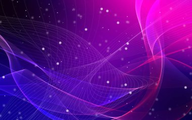 Bir parlayan ile koyu arka plan soyut dalgalar