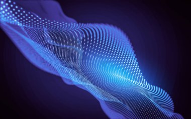 Çokgen alanı düşük Poli koyu arka plan, 3d render