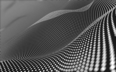 Çokgen alanı düşük Poli koyu arka plan, 3d render