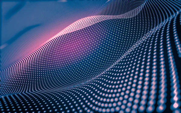 Çokgen alanı düşük Poli koyu arka plan, 3d render