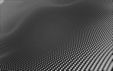 Çokgen alanı düşük Poli koyu arka plan, 3d render