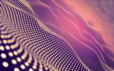 Çokgen alanı düşük Poli koyu arka plan, 3d render