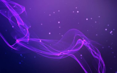 Bir parlayan ile koyu arka plan soyut dalgalar