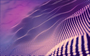 Çokgen alanı düşük Poli koyu arka plan, 3d render