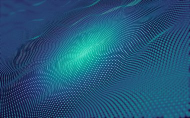 Çokgen alanı düşük Poli koyu arka plan, 3d render