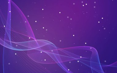 Bir parlayan ile koyu arka plan soyut dalgalar