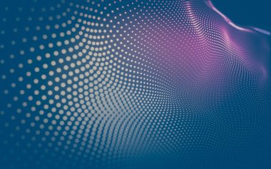 Çokgen alanı düşük Poli koyu arka plan, 3d render