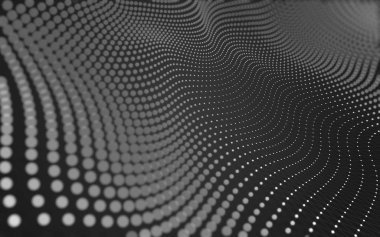 Çokgen alanı düşük Poli koyu arka plan, 3d render