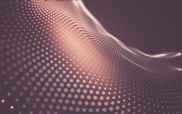 Çokgen alanı düşük Poli koyu arka plan, 3d render