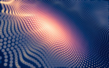 Çokgen alanı düşük Poli koyu arka plan, 3d render