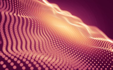 Çokgen alanı düşük Poli koyu arka plan, 3d render