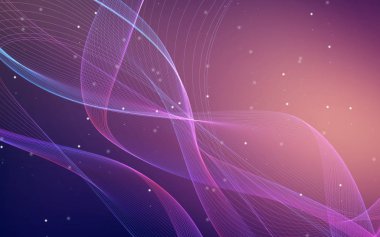 Bir parlayan ile koyu arka plan soyut dalgalar