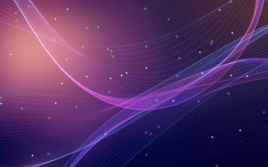 Bir parlayan ile koyu arka plan soyut dalgalar