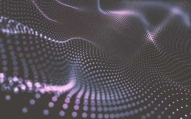 Çokgen alanı düşük Poli koyu arka plan, 3d render