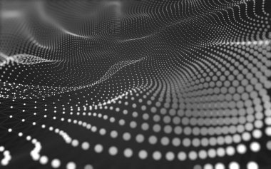 Çokgen alanı düşük Poli koyu arka plan, 3d render