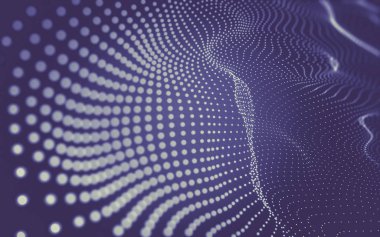 Çokgen alanı düşük Poli koyu arka plan, 3d render