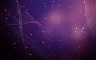 Bir parlayan ile koyu arka plan soyut dalgalar