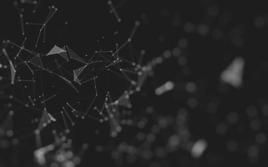 Soyut arka plan. Çokgen şekilli moleküller teknolojisi,