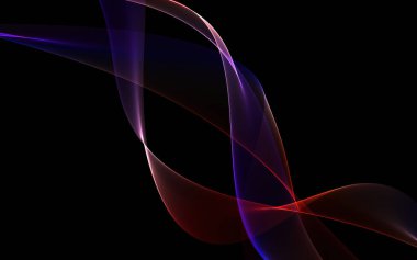 Bir parlayan ile koyu arka plan soyut dalgalar