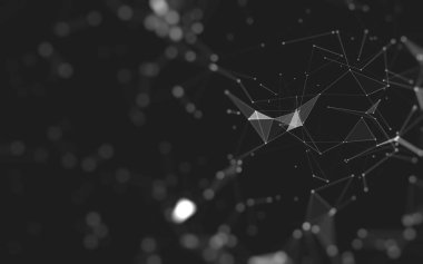 Soyut arka plan. Çokgen şekilli moleküller teknolojisi,