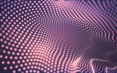 Soyut arka plan. Çokgen şekilli moleküller teknolojisi,