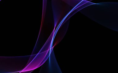 Bir parlayan ile koyu arka plan soyut dalgalar