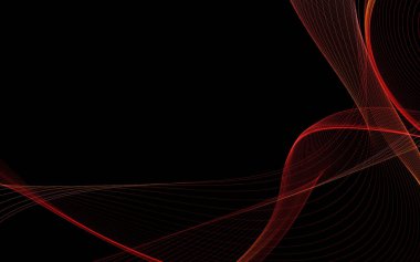 Bir parlayan ile koyu arka plan soyut dalgalar