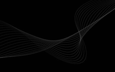 Bir parlayan ile koyu arka plan soyut dalgalar