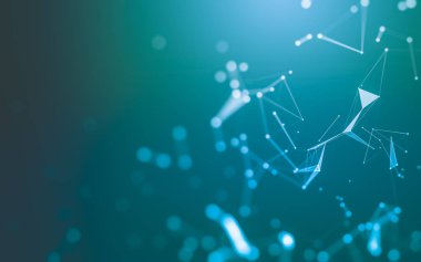 Soyut arka plan. Çokgen şekilli moleküller teknolojisi,