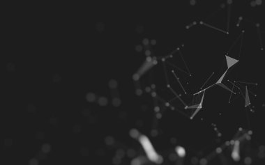 Soyut arka plan. Çokgen şekilli moleküller teknolojisi,