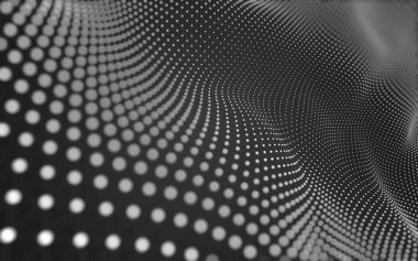 Soyut arka plan. Çokgen şekilli moleküller teknolojisi,