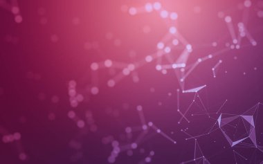 Soyut arka plan. Çokgen şekilli moleküller teknolojisi,