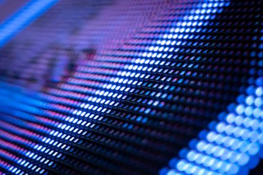 Closeup Led bulanık ekran. Led yumuşak odak arka plan. Soyut 