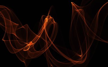 Bir parlayan ile koyu arka plan soyut dalgalar