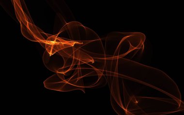 Bir parlayan ile koyu arka plan soyut dalgalar