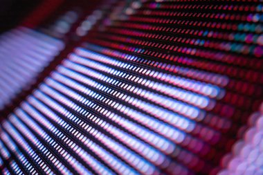 Closeup Led bulanık ekran. Led yumuşak odak arka plan. Soyut 