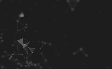 Soyut arka plan. Çokgen şekilli moleküller teknolojisi,