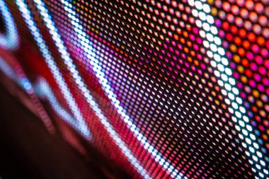 Closeup Led bulanık ekran. Led yumuşak odak arka plan. Soyut 