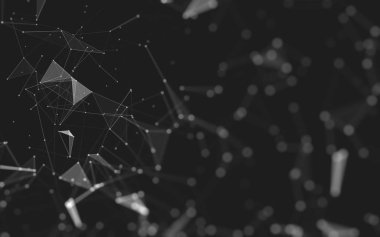 Soyut arka plan. Çokgen şekilli moleküller teknolojisi,