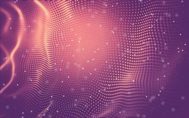 Soyut arka plan. Çokgen şekilli moleküller teknolojisi,