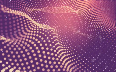 Soyut arka plan. Çokgen şekilli moleküller teknolojisi,