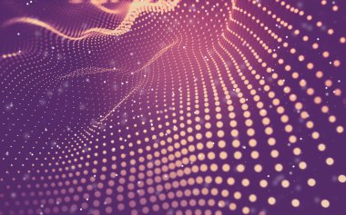 Soyut arka plan. Çokgen şekilli moleküller teknolojisi,