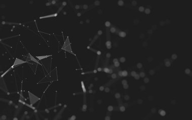 Soyut arka plan. Çokgen şekilli moleküller teknolojisi,