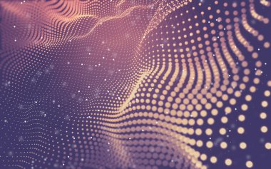 Soyut arka plan. Çokgen şekilli moleküller teknolojisi,