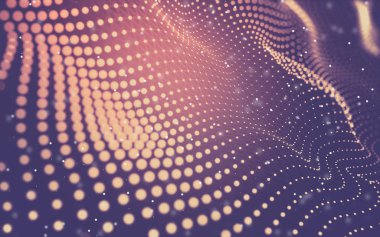 Soyut arka plan. Çokgen şekilli moleküller teknolojisi,